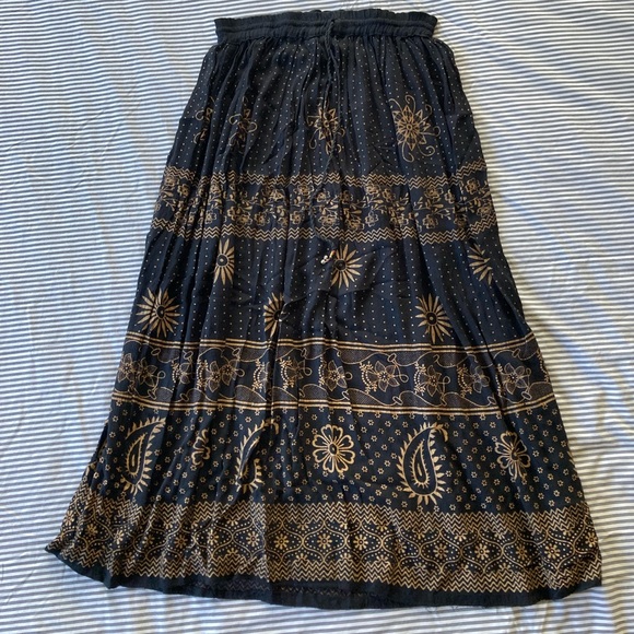 Vintage block print skirt - Picture 2 of 2